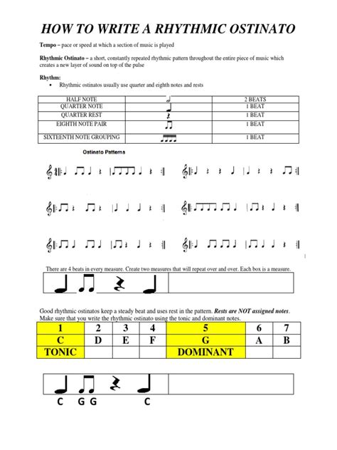 rhythmic ostinato tagalog kahulugan|RHYTHMIC AT MELODIC OSTINATO.